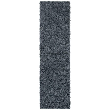 Safavieh 2 ft. 2 in. x 8 ft. Venus Shag 500 Power Loomed Runner Area Rug, Dark Grey VNS520H-28